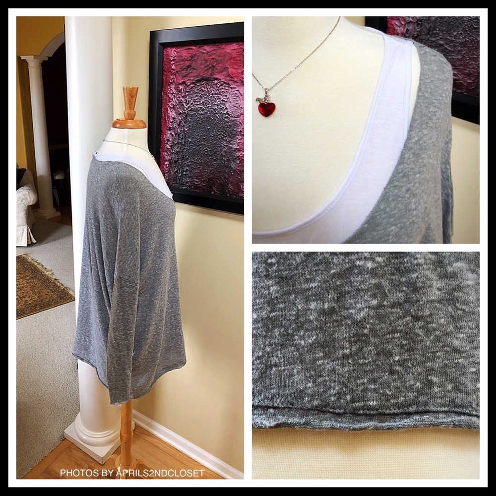 OLIVIA SKY LAYERED TANK TUNIC LIGHTWEIGHT KNIT TOP - Picture 6 of 8